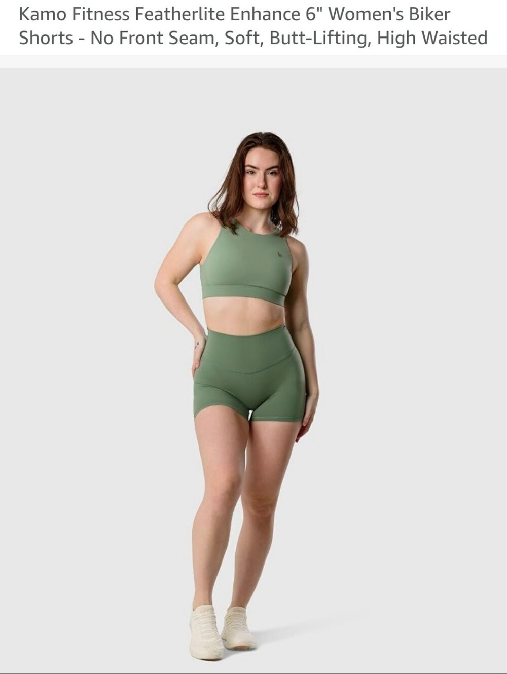 Kamo Fitness Women's Featherlite 6" Athletic Shorts Loden Frost - Size Medium